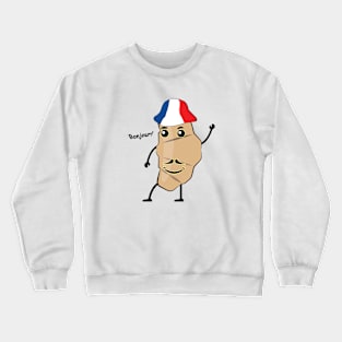 Croissant - Funny Illustration Crewneck Sweatshirt